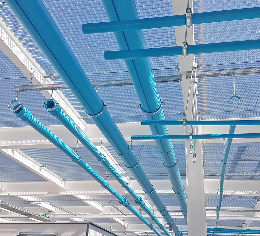 Instalacion con suportacion calculada con programa calculo abrazaderas Italsuport Instalacion con suportacion calculada con programa calculo abrazaderas Italsuport